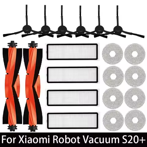 For Xiaomi Robot Vacuum S20+ / B108GL / B108CN / B113CN Parts Accessories Main Side Brush Hepa Filte