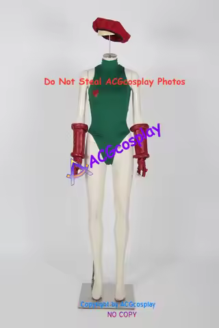 Cammy Bodysuit Cosplay Costume Include Headgear Gloves acgcosplay Garment