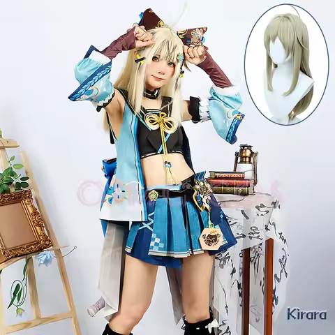 Genshin Impact Kirara Cosplay Costume Adult Carnival Uniform Wig Anime Halloween Party Costumes Masq
