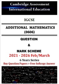 Igcse Additional Mathematics 0606 Extended Past Papers 12