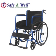 HOPKIN STD STEEL WHEELCHAIR POWDER COATED WITH BRAKE