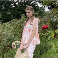 (NEW) with.it.store Pink Bow Tie Camisole With Straps Wear It Once.