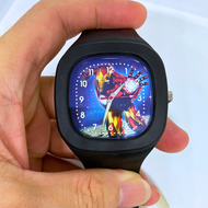 Jam Tangan Anak Perempuan Kuarsa Analoq Motif Karakter Labubu Modis Persegi Trendy Strap Rubber