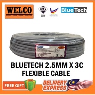 BLUETECH FLEXIBLE CABLE 2.5mm X 3 CORE GREY [100% PURE COPPER CABLE]