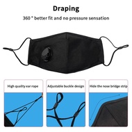 MACTEAM Anti-pollution PM2.5 Dust Masks Washable And Reusable Pluggable Gasket Cotton Unisex Travel 