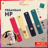 DO-C816 Hp Handle Strap Bracket Plain Silicone Phone Holder Hp Strap socket Stand Universal / Finger