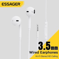ESSAGER S320 Stereo Bass Headphone In-Ear 3.5MM Wired Earphones HIFI Earpiece with MIC For Tablet La