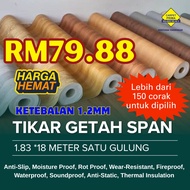 BAHAGIAN 1- TIKAR GETAH SPAN HARGA KILANG 1 GULUNG=18 METER X1.83 METER 1MM GULUNG TIKAR GETAH REKA 