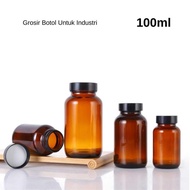 Mntb! Botol Kosong Obat Kapsul Botol Kapsul Vitamin Suplemen Botol Kaca100ml