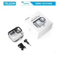 TELESIN waterproof Case for GoPro Hero 9, GoPro Hero 10, GoPro Hero 11, GoPro Hero 12 action cameras
