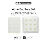 Goteskin Clear-It Acne Patches (12Pcs) + Goteskin Early-On Microdart Acne Patches (9Pcs) - Microneed
