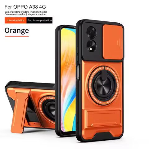 For OPPO A38 Case Oppo A18 Cover oppo A38 A18 Phone Case Magsafe Magnetic Fold Holder Military Armor