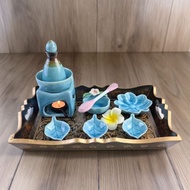 美容院精油壶精油碗精油碟精油壶套装泰式精油spa按摩套装托盘6.27