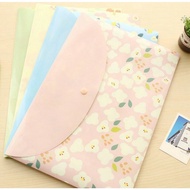 File Plastic A4/Button File A4 Flower Design