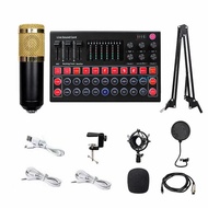 Capacitor BM800Cross-Border SOUND Sound Card Live Streaming English Version Set CARD BM800M9Micropho