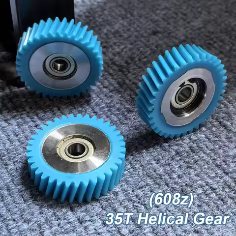 35T 47.5x12.5mm Electric Bike Helical Gear Planetary Gear with 8mm Bearings PA66 Nylon M1.25 Model F