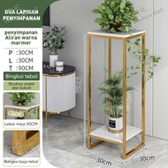 Furniture Rak Bunga Pot Minimalis Besi Tahan Karat dengan Alas Anti Selip - Desain Modern