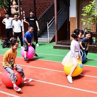 【48-hourshipping】Hopper Ball Jumping Ball Bouncy Ball with Handle for Kids Age 3-6 Bounce Hopping