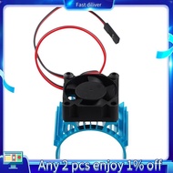 For  A959-B 144001 124019 RC Car Aluminum Alloy Motor Heatsink Cover with Cooling Fan for 540 550 36