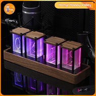 Homyl Nixie Tube Clock Nixie Tube นาฬิกาดิจิตอล Electronic วินเทจปรับ RGB Digital นาฬิกาปลุกของขวัญบ