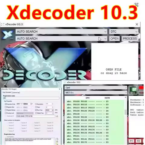 Xdecoder 10.3 with Keygen DTC Remover Crack DTC OFF Delete Software Full Verison for Hyundai/VAG EDC