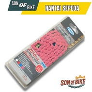 KMC Z510HX 1/8 Single Speed BMX Fixie Track Chain 116L Heavy Duty Pink