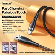 REMAX Cable RC-C006 2.4A Fast Charging Cable Android Micro USB Cable Type C USB Cable