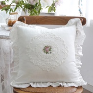 Embroidered Throw Pillow Covers  Pillow Shams Cotton Decorative Cushion Cover Case Pillowcases