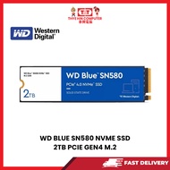 WD BLUE SN580 NVME SSD 2TB PCIE GEN4 M.2