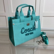 COACH-牛仔托特包女士多用可調節斜挎手提單肩包都市休閒百搭包 CBF C3