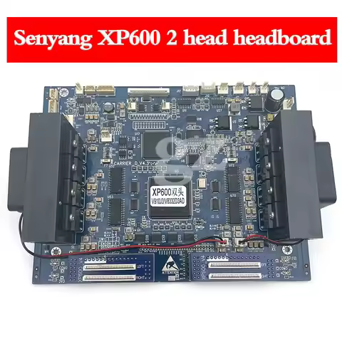 senyang XP600 Eco solvent printer head board for XP600 double head carriage board for Allwin Xuli Hu