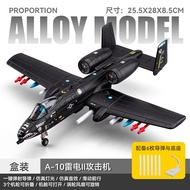 JIANDONGWENCHUANG | Alloy A10 Warthog Attack Fighter Jet Childrens Military Model Toy