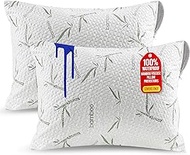 Utopia Bedding Bamboo Viscose Waterproof Pillow Protector Zippered (2 Pack) Standard – Bed Bug Proof