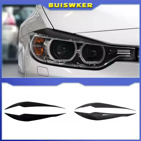 Gloss ABS Headlight Eyebrow Eyelid for BMW F30 Sedan 2012-2015 320i 328i 335i F80 M3 2014-2018 F31 T