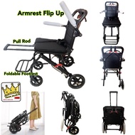 wheelchair foldable lightweight pushchair elderly patient wheelchair