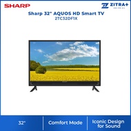 Sharp 32" AQUOS HD Smart TV 2TC32DF1X | Easy Smart | App Store | HDMI | USB | Ethernet LAN | Smart T