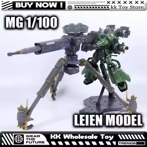 New LEIEN G003 MG 1/100 MS-06 ZAKU II+BIG GUN SET With LED Assembly Model Kits Plastic skeleton Anim