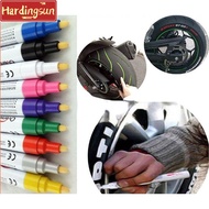 Hardingsun 12 Colors Car Tire Rubber Tread Permanent Paint Marker Pen Waterproof Vehicle Car Tyre Tire Tayar Waterproof Touch Up Paint Coloring Marker Pen