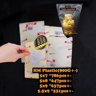 HM Plastic 5x7/5x8/5x9/5.5x9(380g+-)bungkus makanan panas/plastik bungkus lauk/plastik bungkus air/p