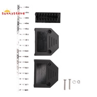 OBD2 OBD II 16 pin connector socket Diagnostic Tool Adapter OBD connector + Enclosures + Terminal + 