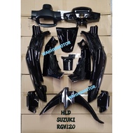 [ HLD ] SUZUKI RGV120 RGV 120 BLACK COLOUR HITAM FULL BODY COVER SET COVERSET METER COVER - HLD