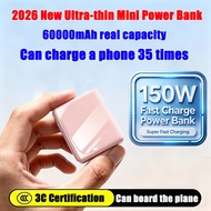 【24-hour delivery】 60000mAh powerbank 3c certified 150W powerbank fast charging ccc certified power 