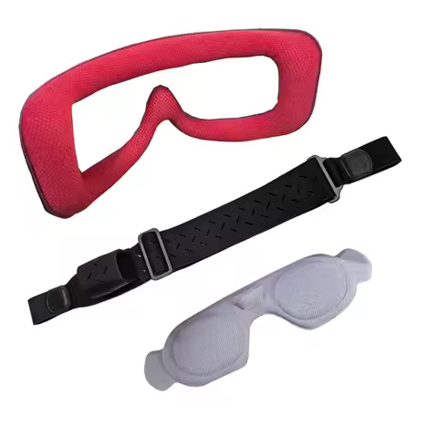 1PCS For HDZero Goggle1/2 Eye Mask Skin-Friendly Sponge Pad Magic Tape Anti-Light Protective Cover H