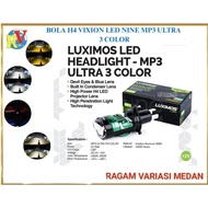 LUXIMOS 50W H4 Projector Lamp 3 Colors All Weather Super Bright MP3 ULTRADEVIL - NINE