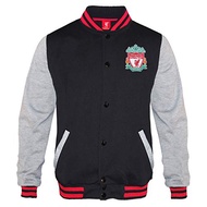 Liverpool Football Club Official Gift Mens Retro Varsity Baseball Jacket