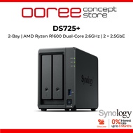 Synology DiskStation DS725+ 2-Bay NAS Enclosure Dual 2.5GbE Dual M.2 NVMe Slots Private Cloud Networ