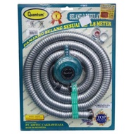 QUANTUM GAS REGULATOR HOSE QRL 032 QRL032 GB 032GB 1.8 1.8 1.8M 1.8M M METER ANTI-RAT OFFICIAL WARRA
