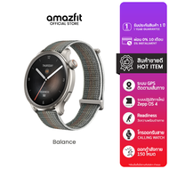 Amazfit Balance 46mm Smart Watch มี AI Fitness Coach ตรวจจับการนอนและสุขภาพ 24 ชม. Dual-Band GPS Blu