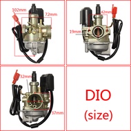 High Quality 19mm Carb Carburetor for Honda 2 Stroke 50cc Dio 50 18 27 28 SA50 SK50 SYM DD50 SP ZX34