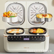 S-T🔰DFB-Q40T5 Bear Double-Liner Rice Cooker  Household Small Multi-Function Rice Cooker DKQE